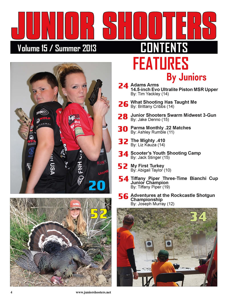 Table of Contents JS Summer 13 Vol 15