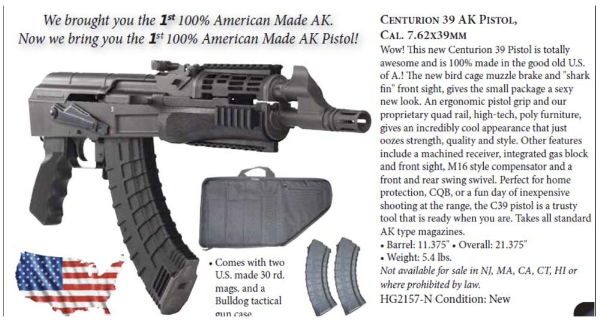 AR-15 and AK-47 Assault Pistols: Rifle Power in a Handgun