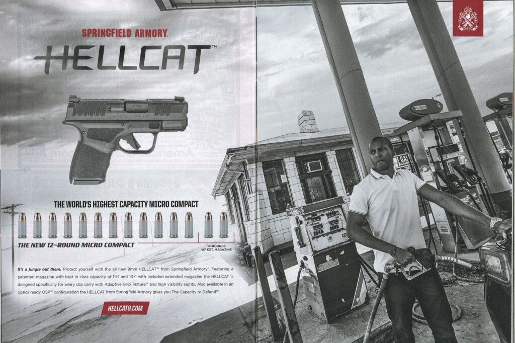 Springfield-Hellcat-Black-Man-at-Gas-Station-Guns-Ammo December