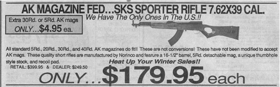 SKS Assault Rifles: A Menace to Public Safety