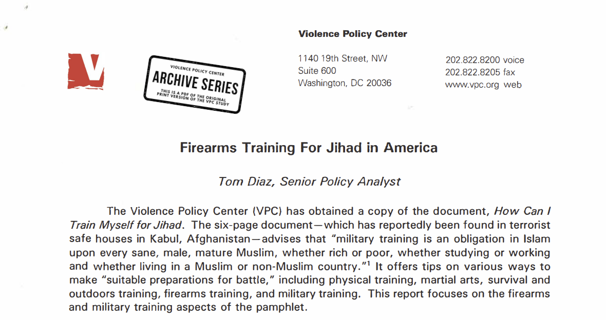 Firearms Training for Jihad in America